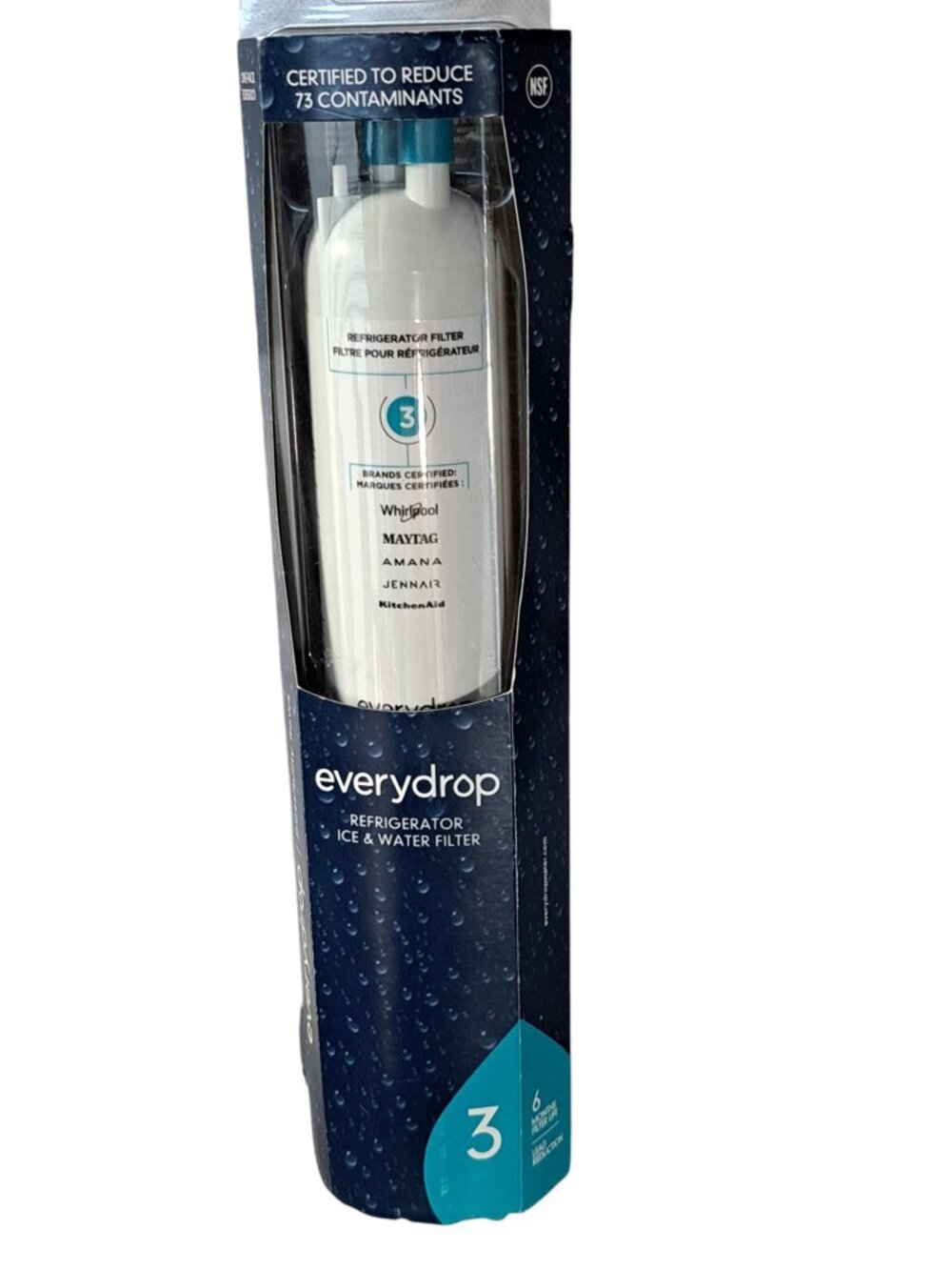 Everydrop Refrigerator Ice & Water Filter #3 Filtration New